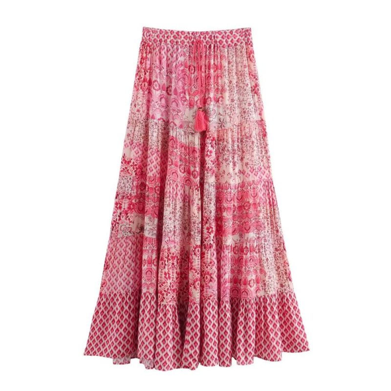 2 In 1 Maxi Skirt Dress  |  Womens Skirts Bottoms Skirts