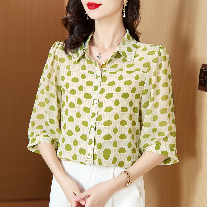 3/4 Roll Sleeve Cotton Voile Shirt  |  Womens Shirts & Blouses Shirts & Blouses Shirts & Blouses