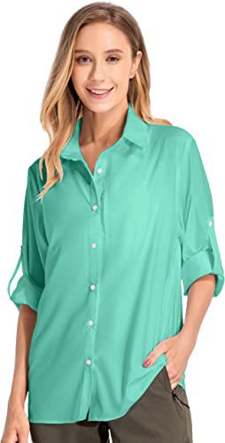 3/4 Roll Sleeve Linen Blend Shirt  |  Womens Shirts & Blouses Shirts & Blouses Shirts & Blouses