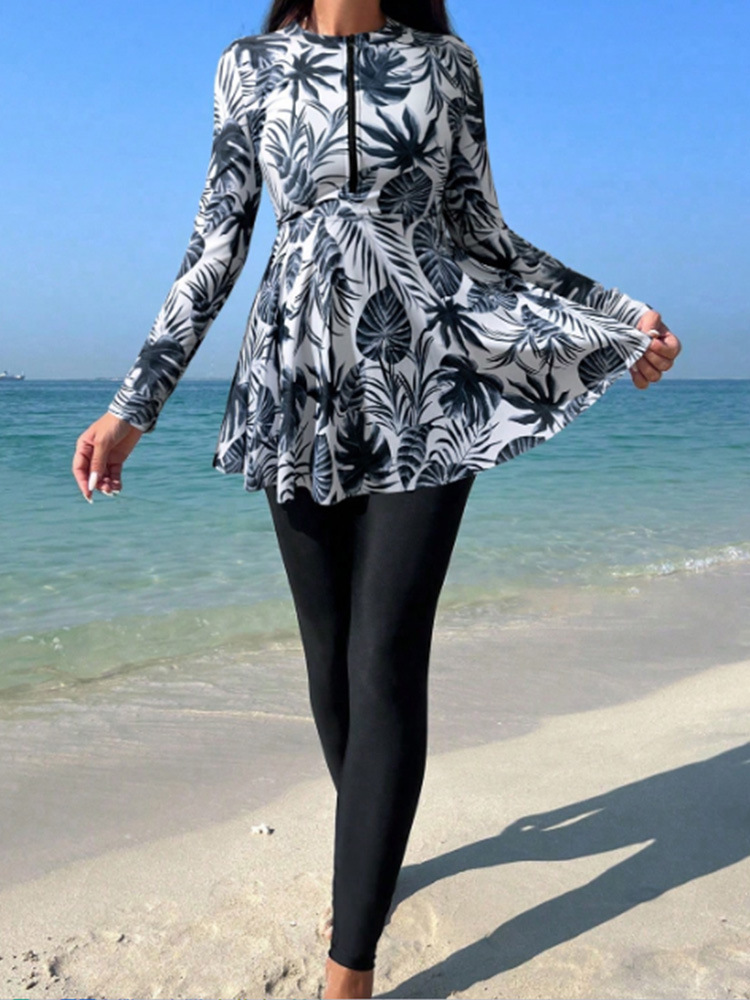 3/4 Sleeve Slub Knit Cover Up Top  |  Womens Kaftans Kaftans Kaftans