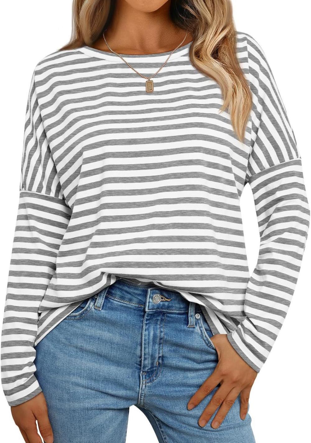 3/4 Sleeve Stripe Top  |  Womens 34 Sleeve Tops 34 Sleeve Tops 34 Sleeve Tops