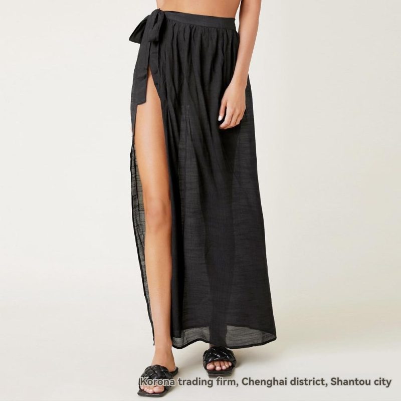 Aline Linen Blend Maxi Skirt  |  Womens Skirts Bottoms Skirts