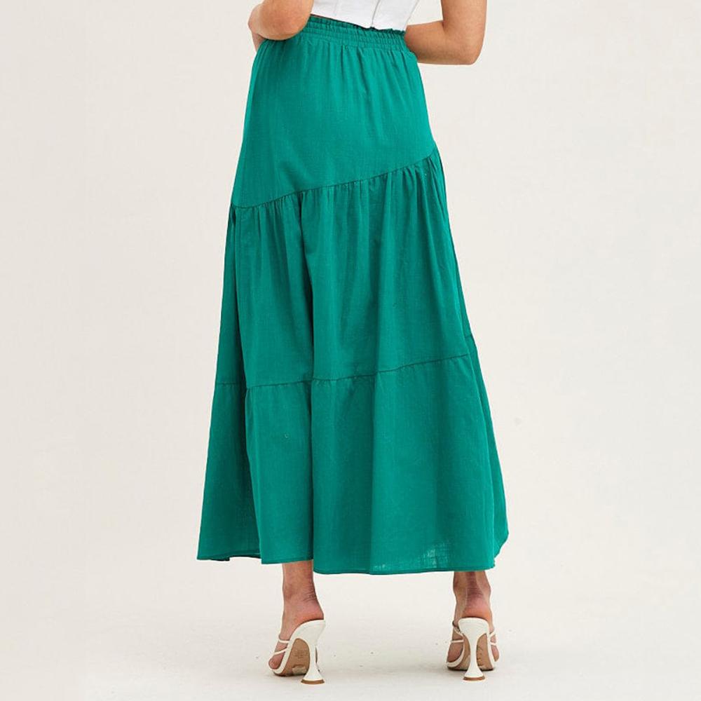 Belted Midi Skirt  |  Womens Skirts Bottoms Skirts