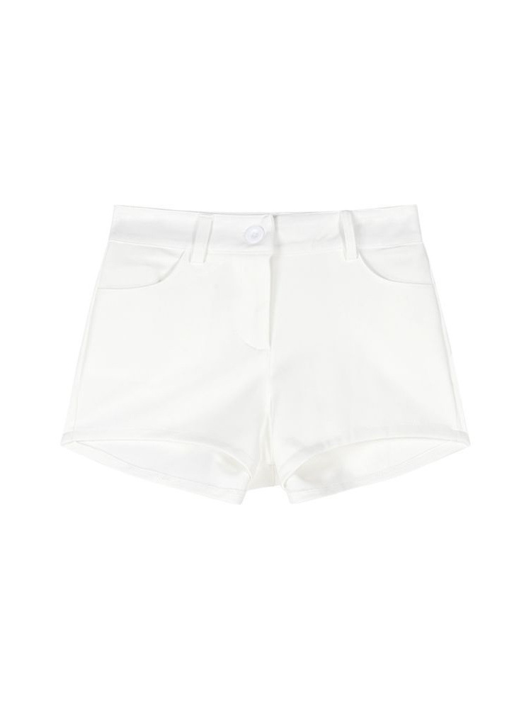 Bengaline Roll Hem Short  |  Womens Shorts Bottoms Shorts