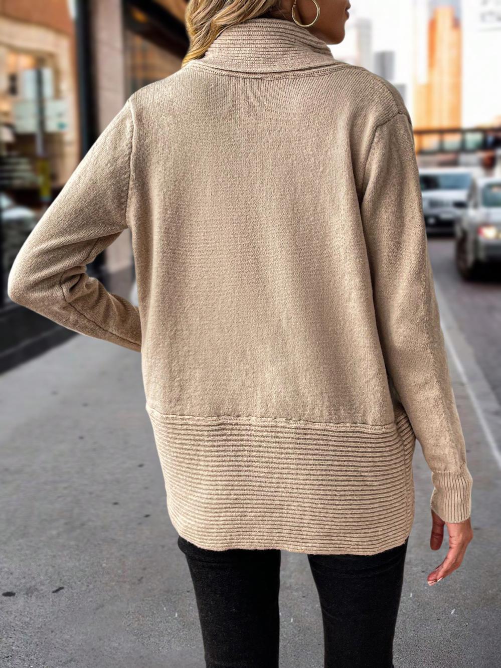 Button Detail Cowl Neck Jumper  |  Womens Jumpers Jumpers Jumpers