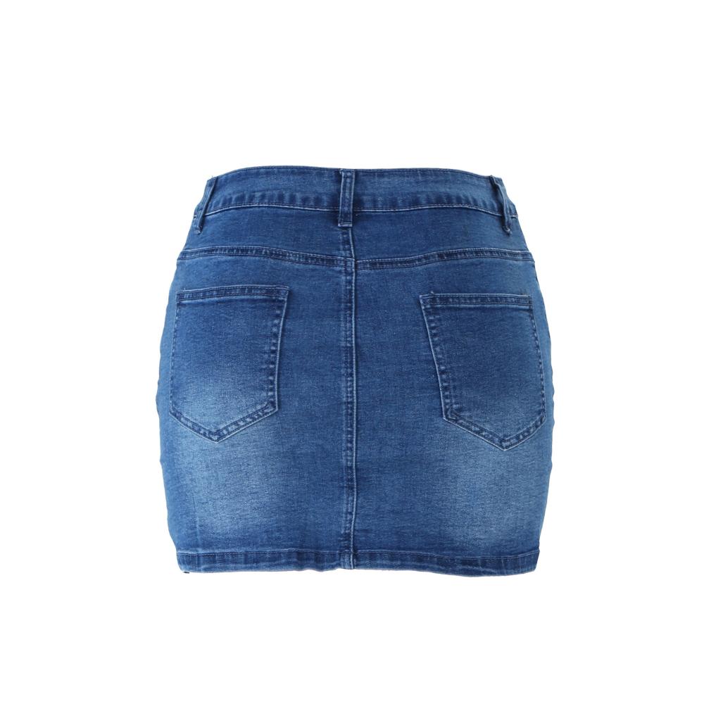 Comfort Denim Skirt  |  Womens Skirts Bottoms Skirts