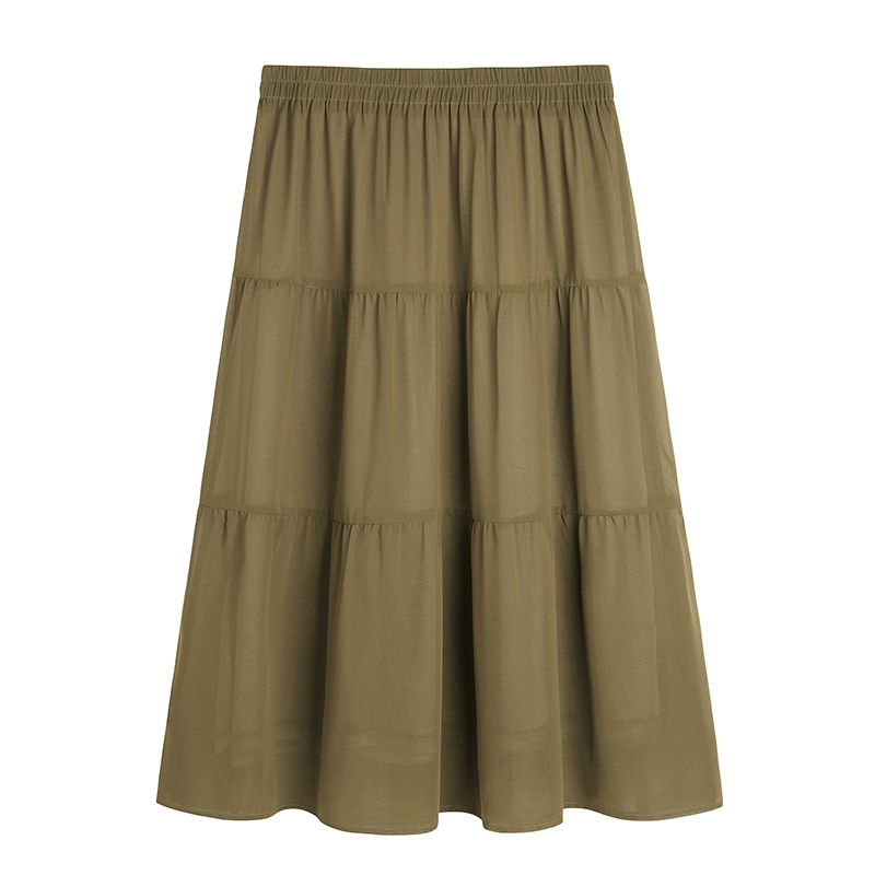 Crinkle Maxi Skirt  |  Womens Skirts Bottoms Skirts