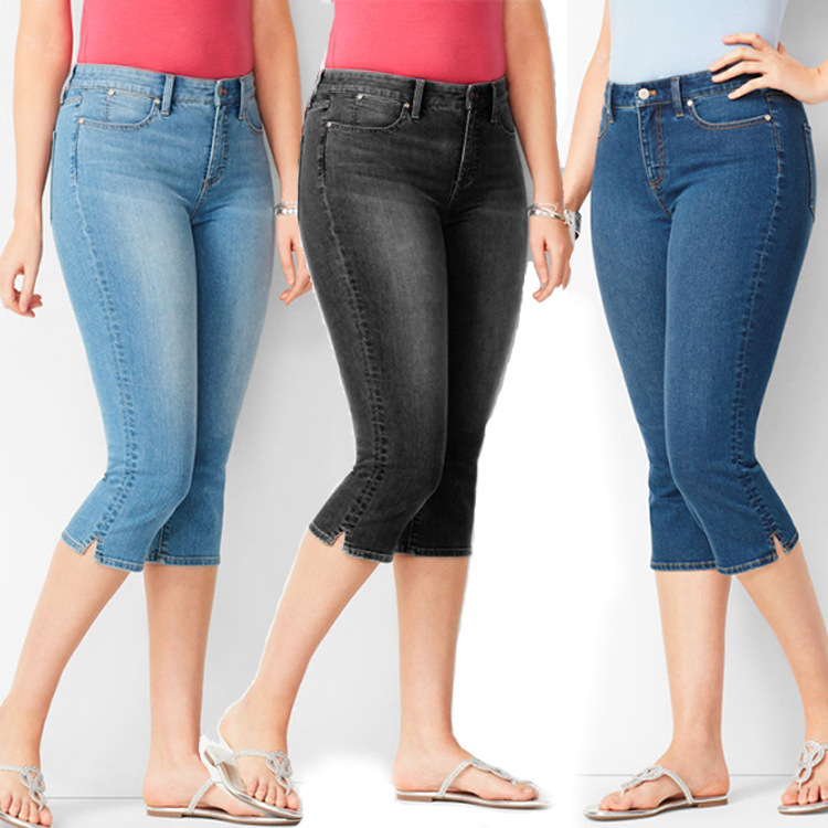 Crop 5 Pocket Denim Jean  |  Womens Jeans Bottoms Jeans