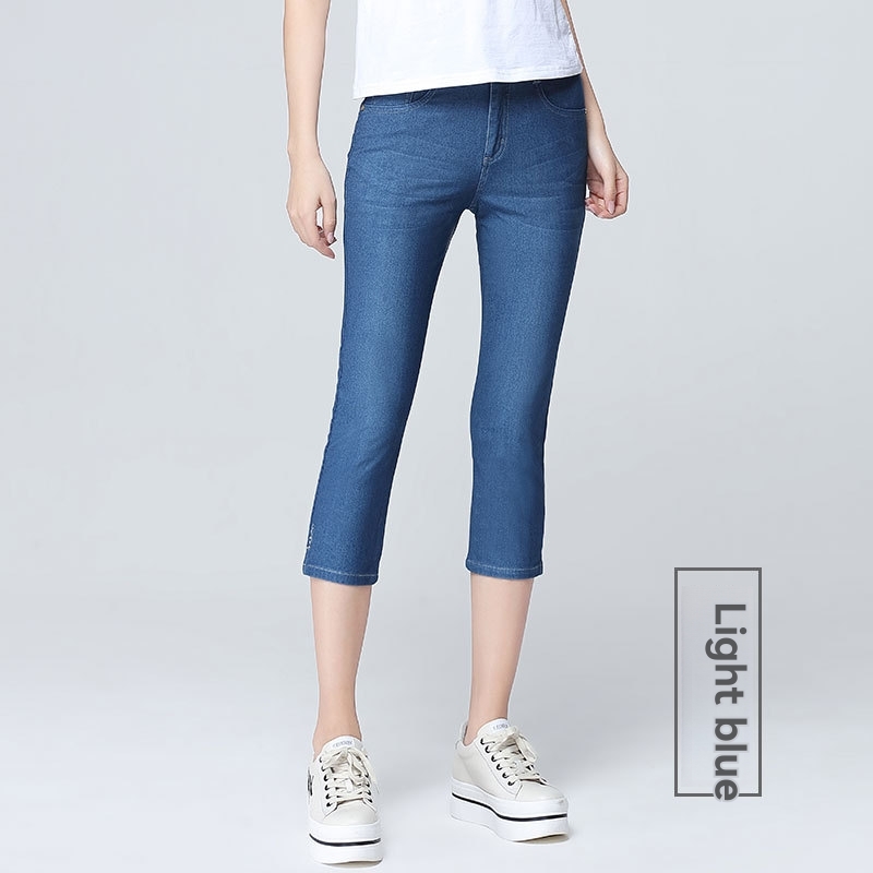 Crop Comfort Denim Jeans  |  Womens Jeans Bottoms Jeans