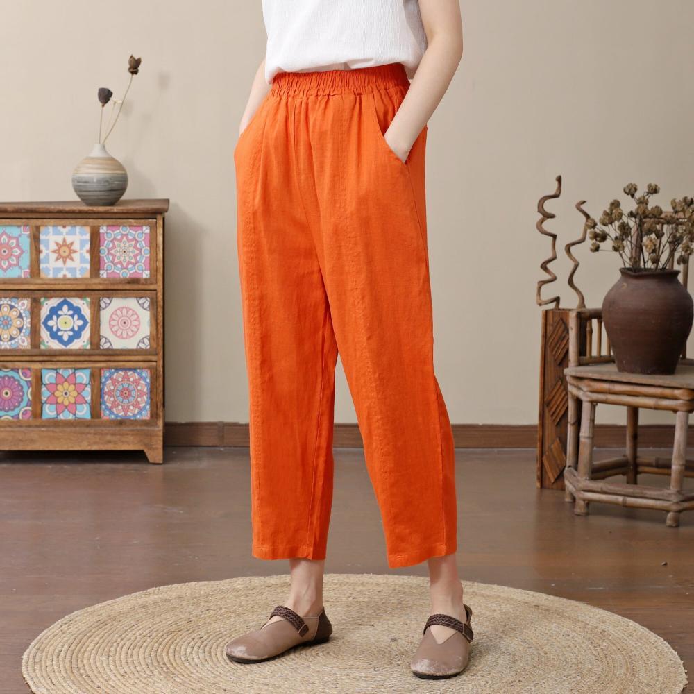 Crop Cotton Washer Pants  |  Womens Crops & Capris Bottoms Crops & Capris