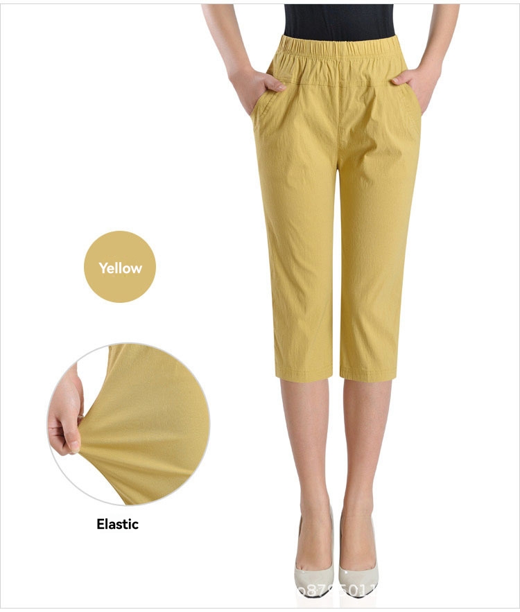 Crop Cotton Washer Pants  |  Womens Crops & Capris Bottoms Crops & Capris