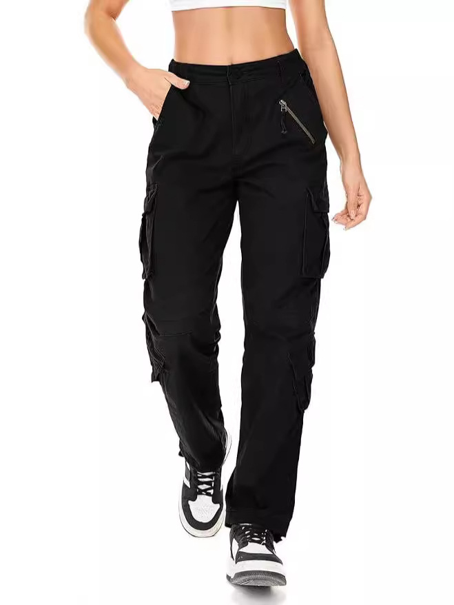 Crop Length Cotton Washer Pull On Pant With Drawcord Hem Detail  |  Womens Crops & Capris Bottoms Crops & Capris