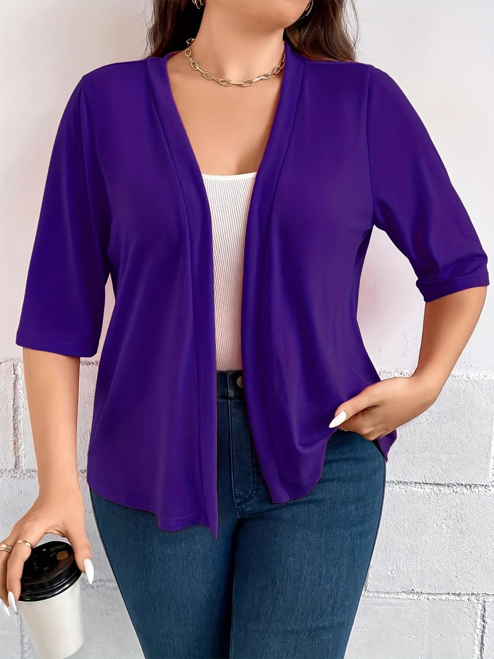 Elbow Sleeve Crop Cardigan  |  Womens Cardigans Cardigans Cardigans