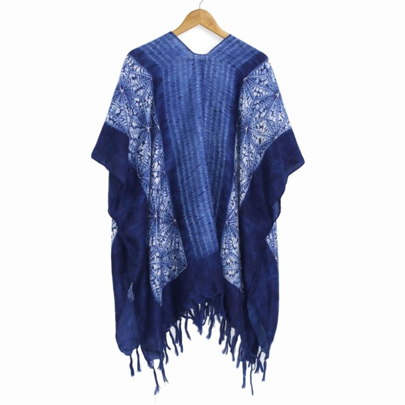 Ended Sleeve Overlay With Neck Trim Top  |  Womens Kaftans Kaftans Kaftans