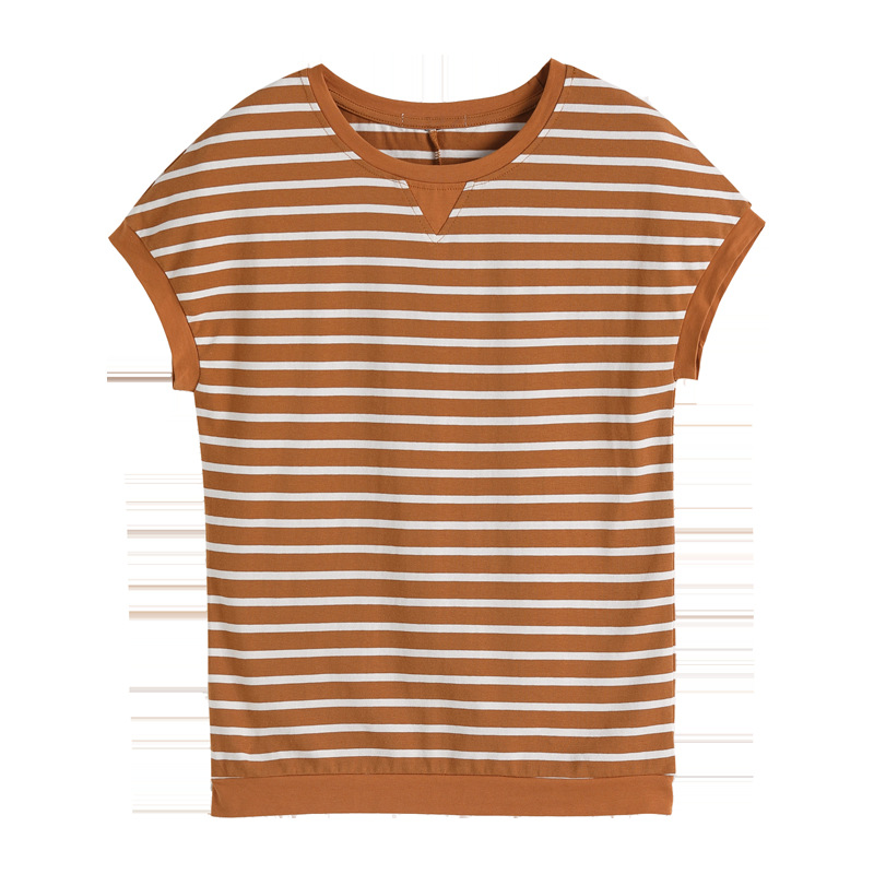 Extended Sleeve Stripe Top  |  Womens Tees Tees Tees