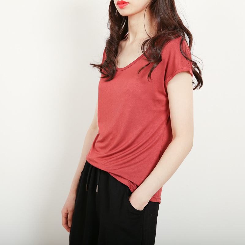 Extended Sleeve Top With Button Shoulder Detail  |  Womens Tees Tees Tees