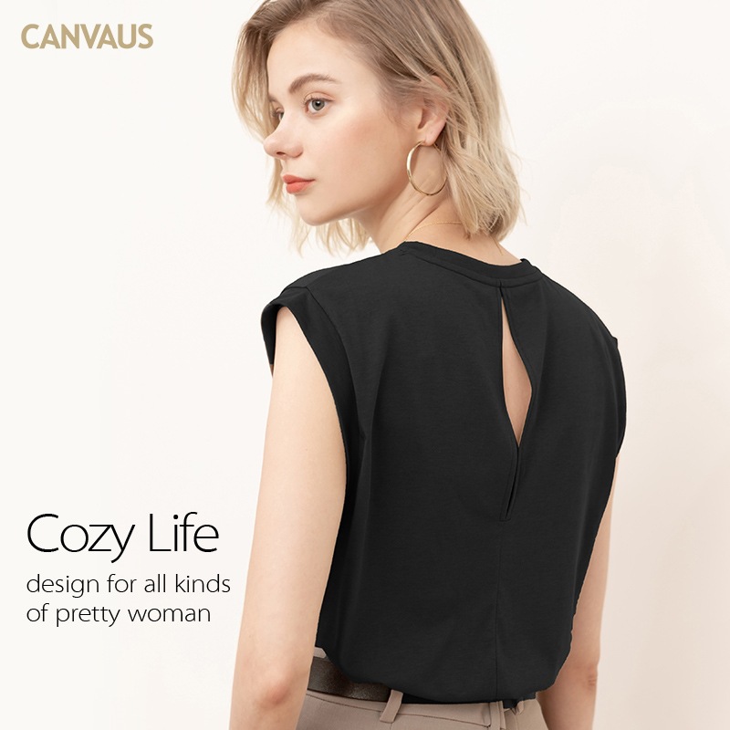 Extended Sleeve Top With Gathered Shoulder Detail  |  Womens Tees Tees Tees