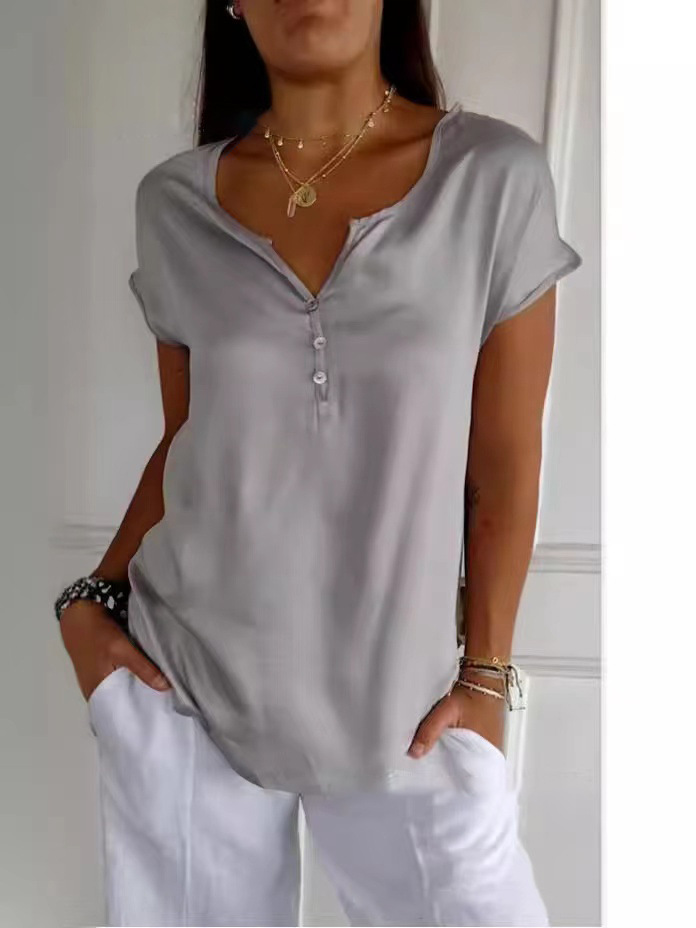 Extended Sleeve Top With Ring Trim  |  Womens Tees Tees Tees