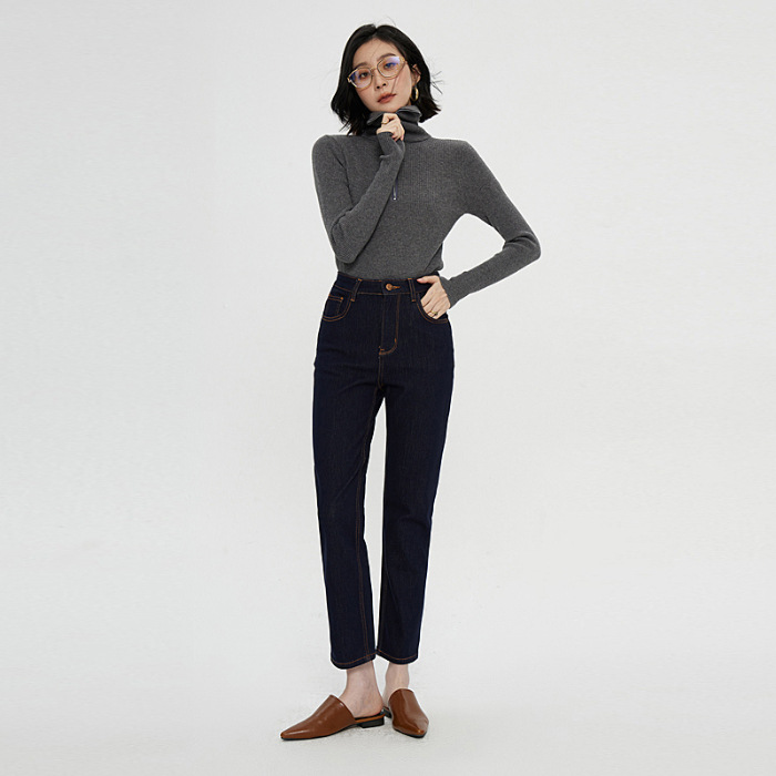 Full Length 5 Pockets Jeans  |  Womens Jeans Bottoms Jeans