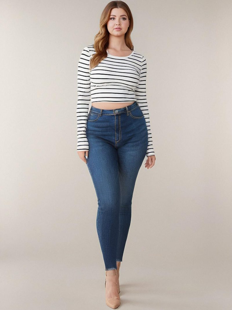 Full Length Denim Shape & Curve Jean  |  Womens Jeans Bottoms Jeans