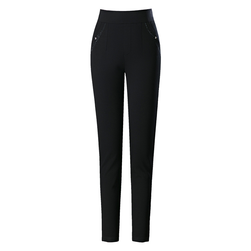 Full Length Slim Leg Pannelled Ponte Zip Pant  |  Womens Pants Bottoms Pants