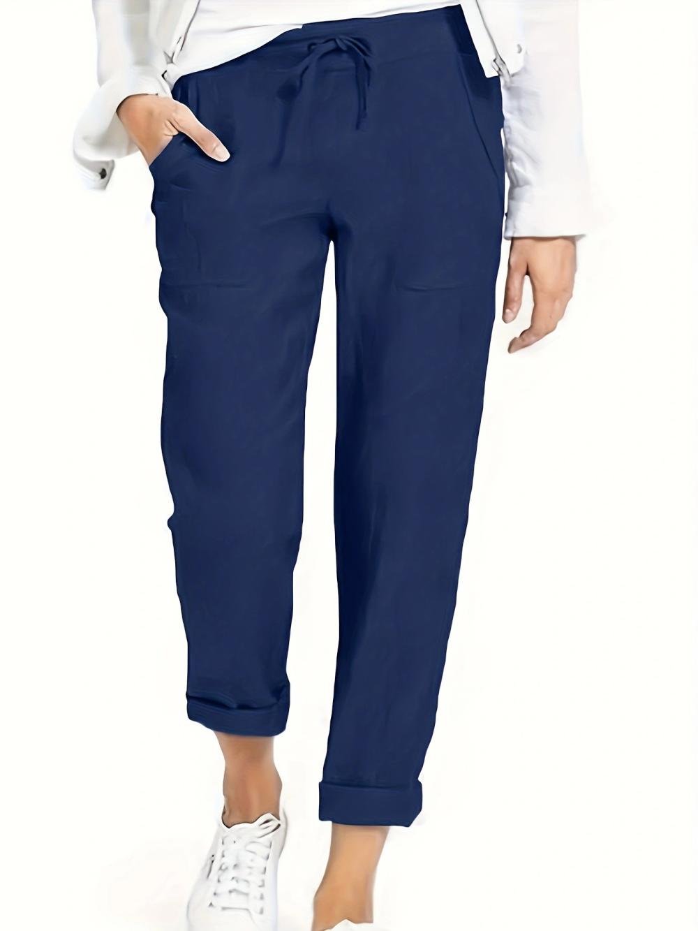 Full Length Tapered Leg Jersey Pant  |  Womens Pants Bottoms Pants