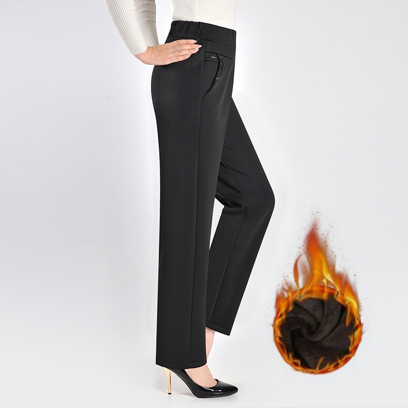 Full Length Wide Legs Pannelled Ponte Zipped Pants  |  Womens Pants Bottoms Pants