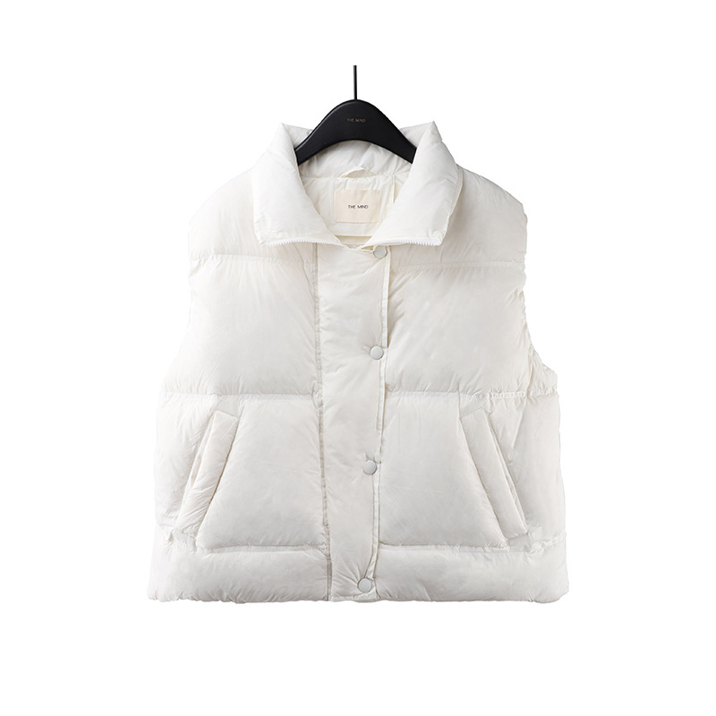 Funnel Neck Padded Vest  |  Womens Vests Outerwear Vests