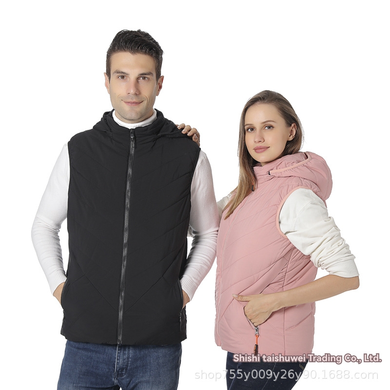 Hooded Padded Vest  |  Womens Vests Outerwear Vests