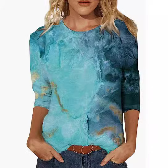 Liz Jordan 3/4 Sleeve Overlay Shirt  |  Womens Kaftans Kaftans Kaftans