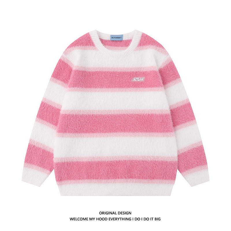 Long Sleeve Berry Stripe Jumper  |  Womens Jumpers Jumpers Jumpers