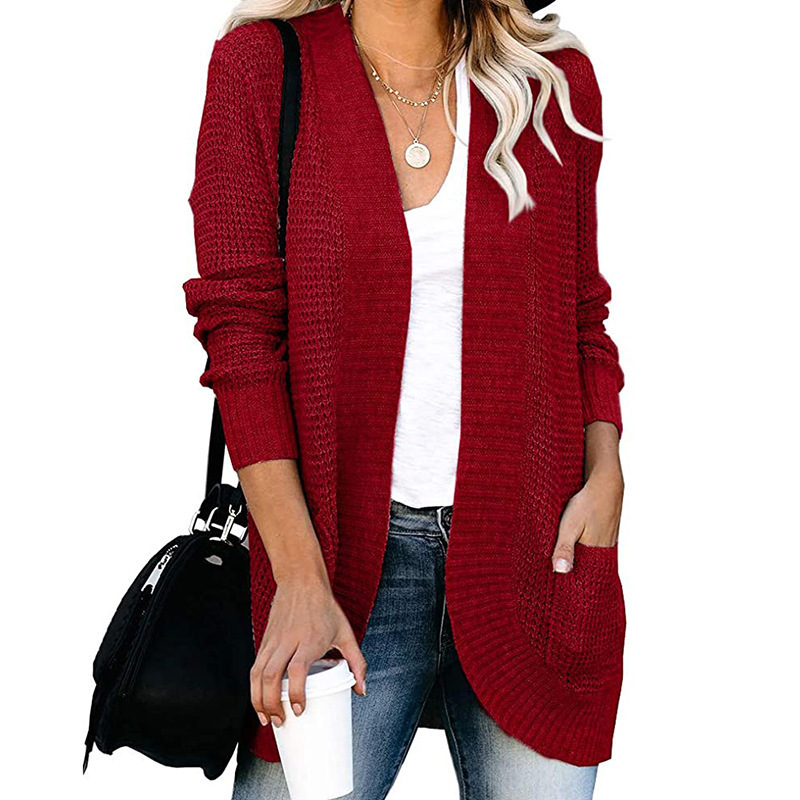 Long Sleeve Boucle Cardigan  |  Womens Cardigans Cardigans Cardigans