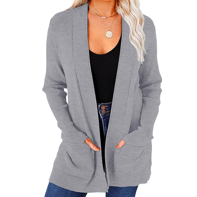 Long Sleeve Cabled Chenille Cardigan  |  Womens Cardigans Cardigans Cardigans