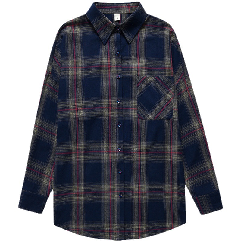 Long Sleeve Check Shirt  |  Womens Shirts & Blouses Shirts & Blouses Shirts & Blouses