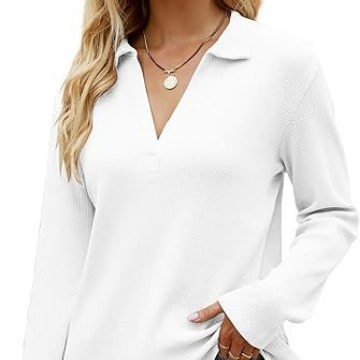 Long Sleeve Collared Blouse  |  Womens Long Sleeve Tops Long Sleeve Tops Long Sleeve Tops