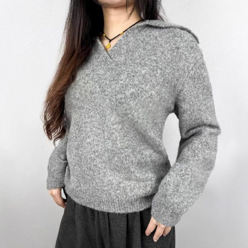 Long Sleeve Collared Jumper  |  Womens Jumpers Jumpers Jumpers