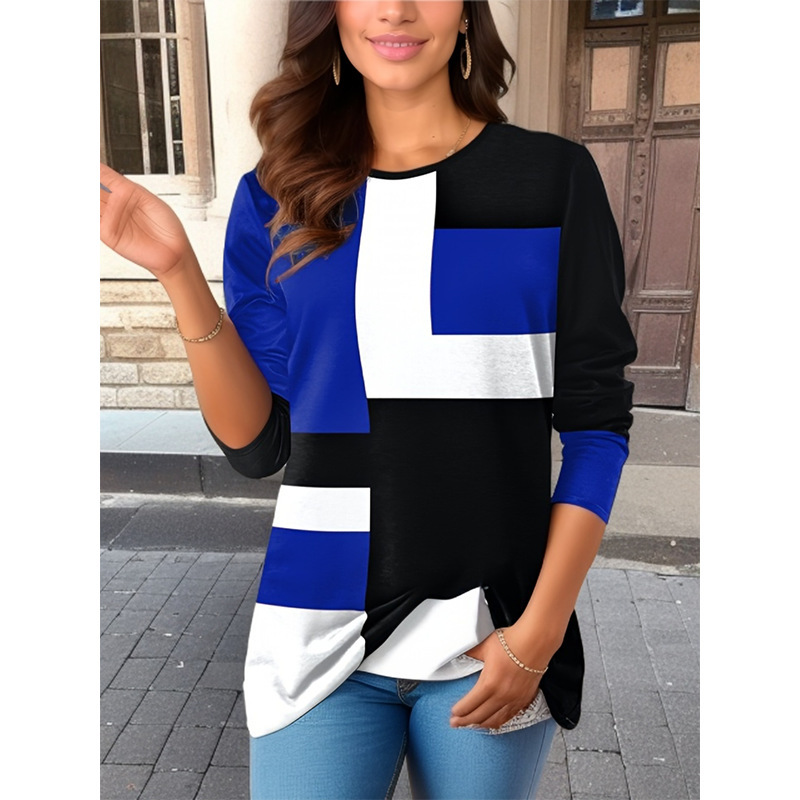 Long Sleeve Colourblock Jumper  |  Womens Jumpers Jumpers Jumpers