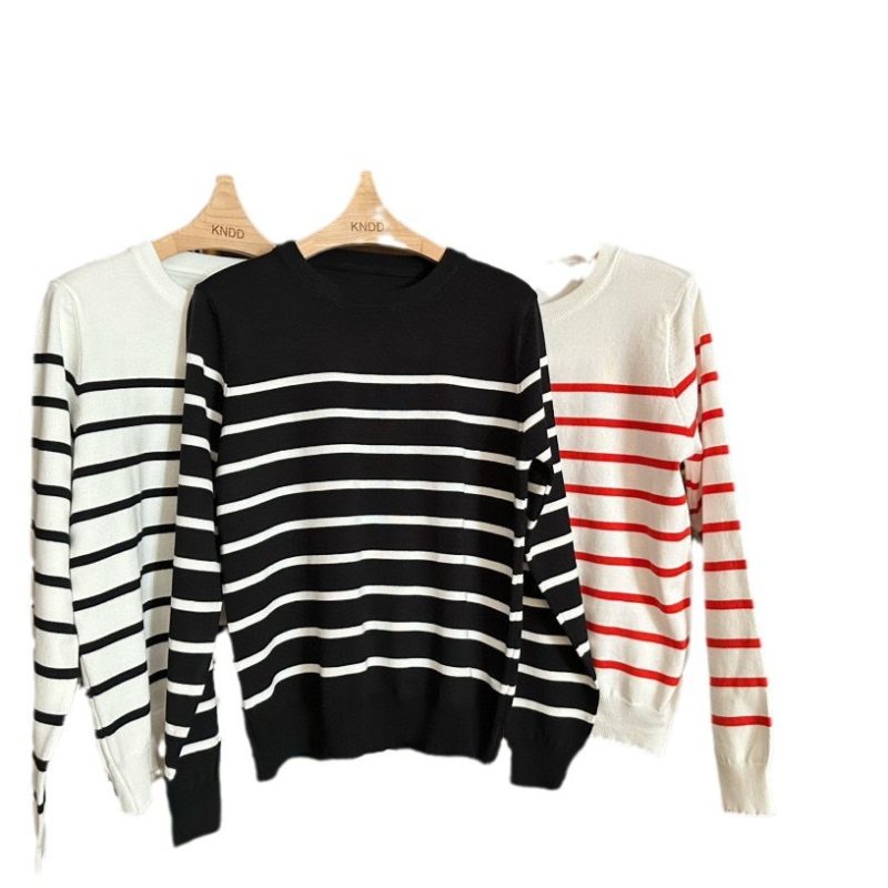 Long Sleeve Cotton Stripe Jumper  |  Womens Jumpers Jumpers Jumpers