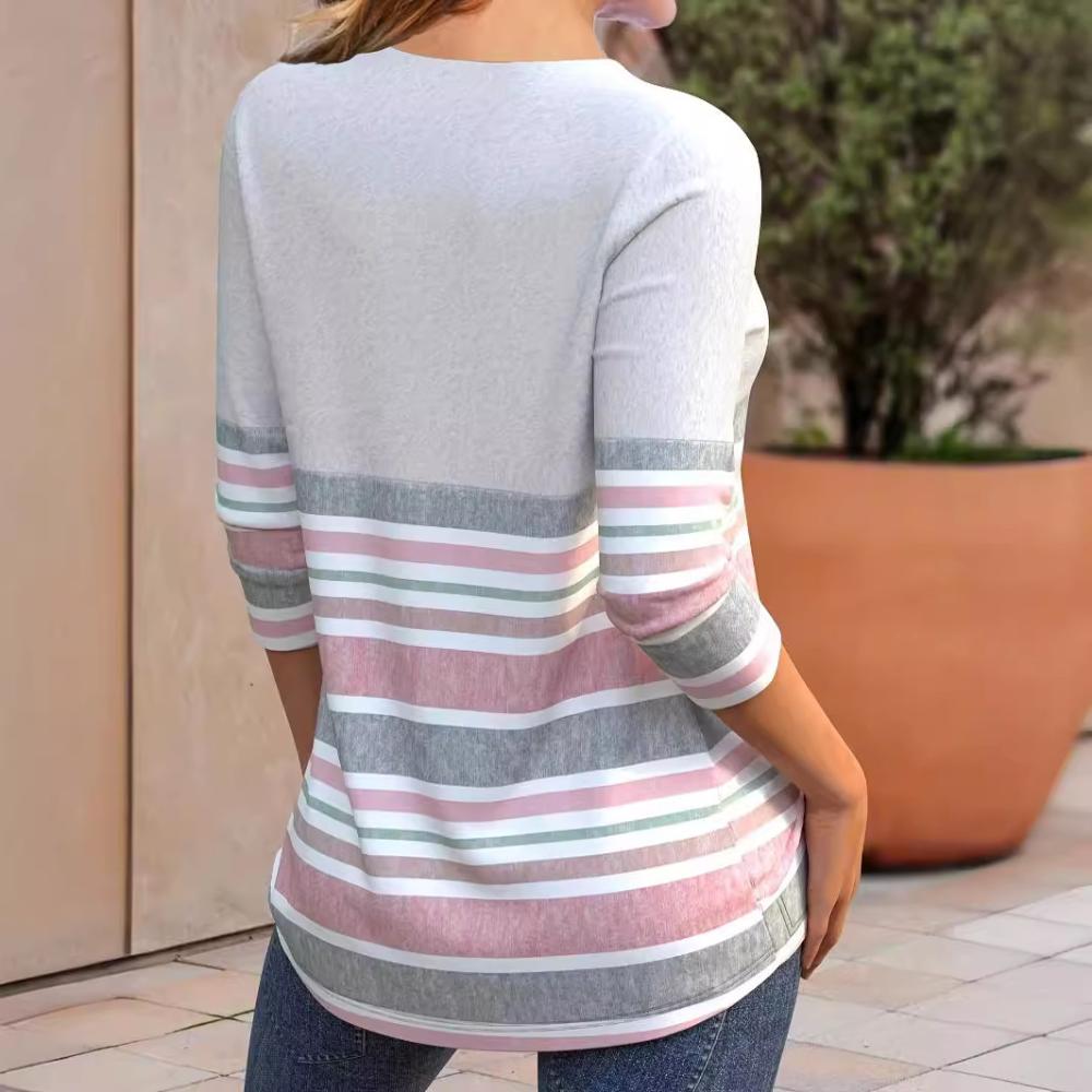 Long Sleeve Cotton Stripe Jumper  |  Womens Jumpers Jumpers Jumpers