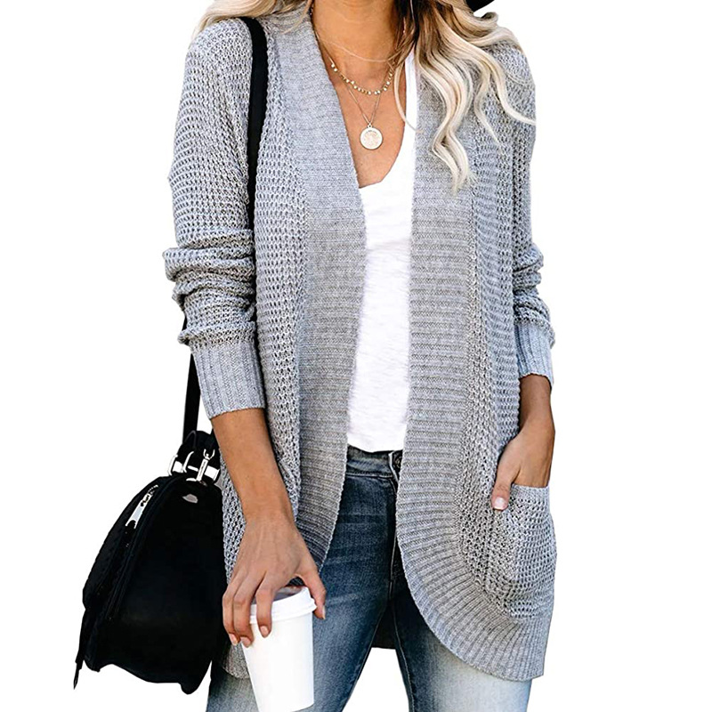 Long Sleeve Curved Cardigan  |  Womens Cardigans Cardigans Cardigans