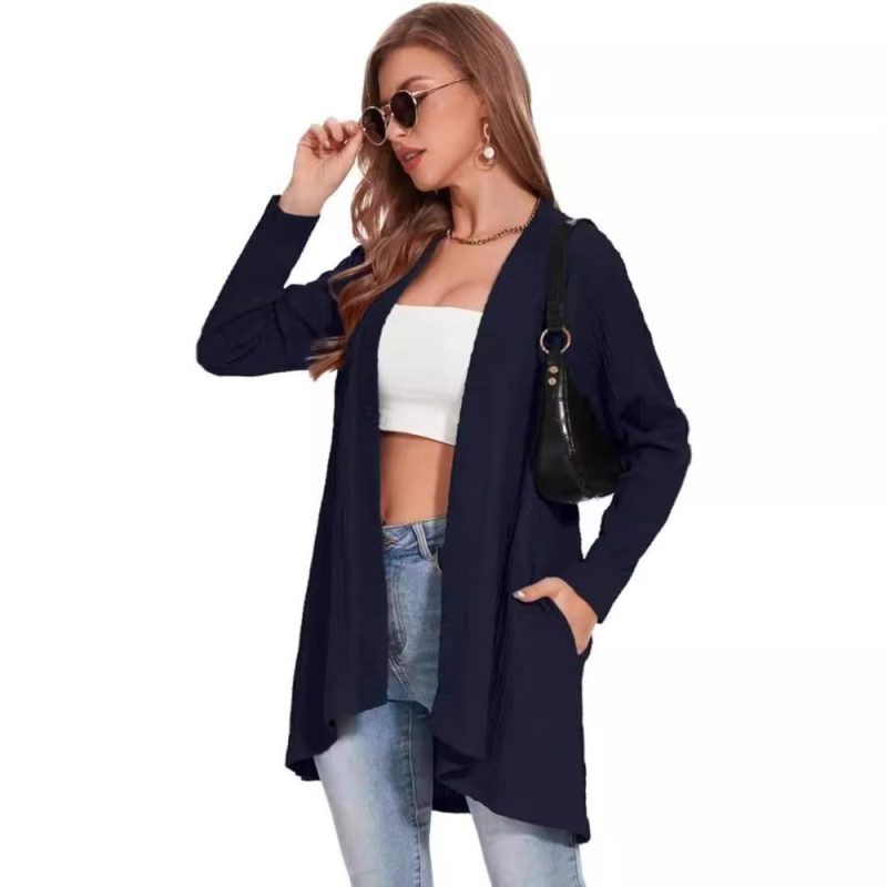 Long Sleeve Edge To Edge Cardigan  |  Womens Cardigans Cardigans Cardigans