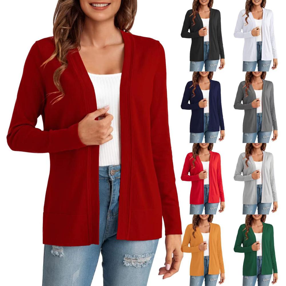 Long Sleeve Edge To Edge Cardigan  |  Womens Cardigans Cardigans Cardigans