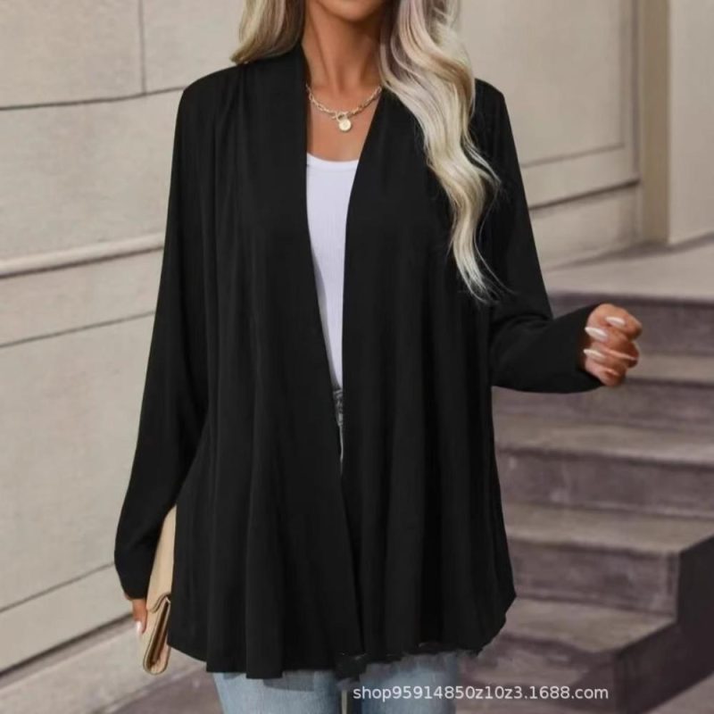 Long Sleeve Edge To Edge Cardigan  |  Womens Cardigans Cardigans Cardigans