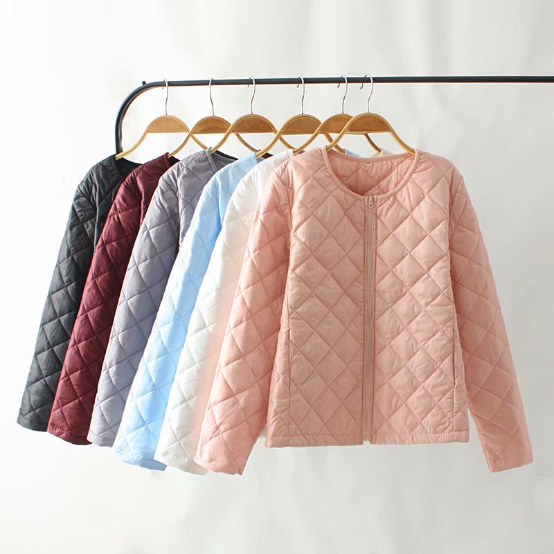 Long Sleeve Fancy Quilted Puffer Jacket  |  Womens Puffers Outerwear Puffers