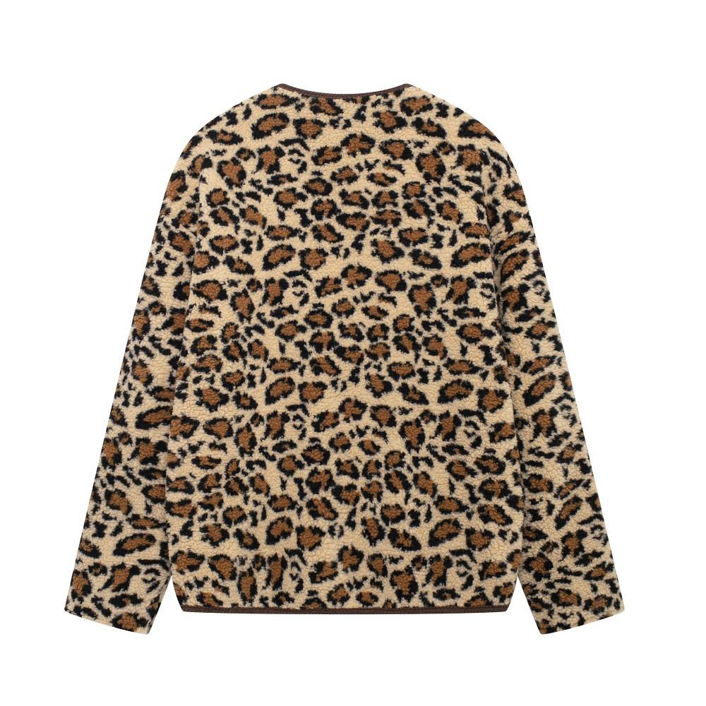 Long Sleeve Feather Leopard Coatigan  |  Womens Coatigans Coatigans Coatigans