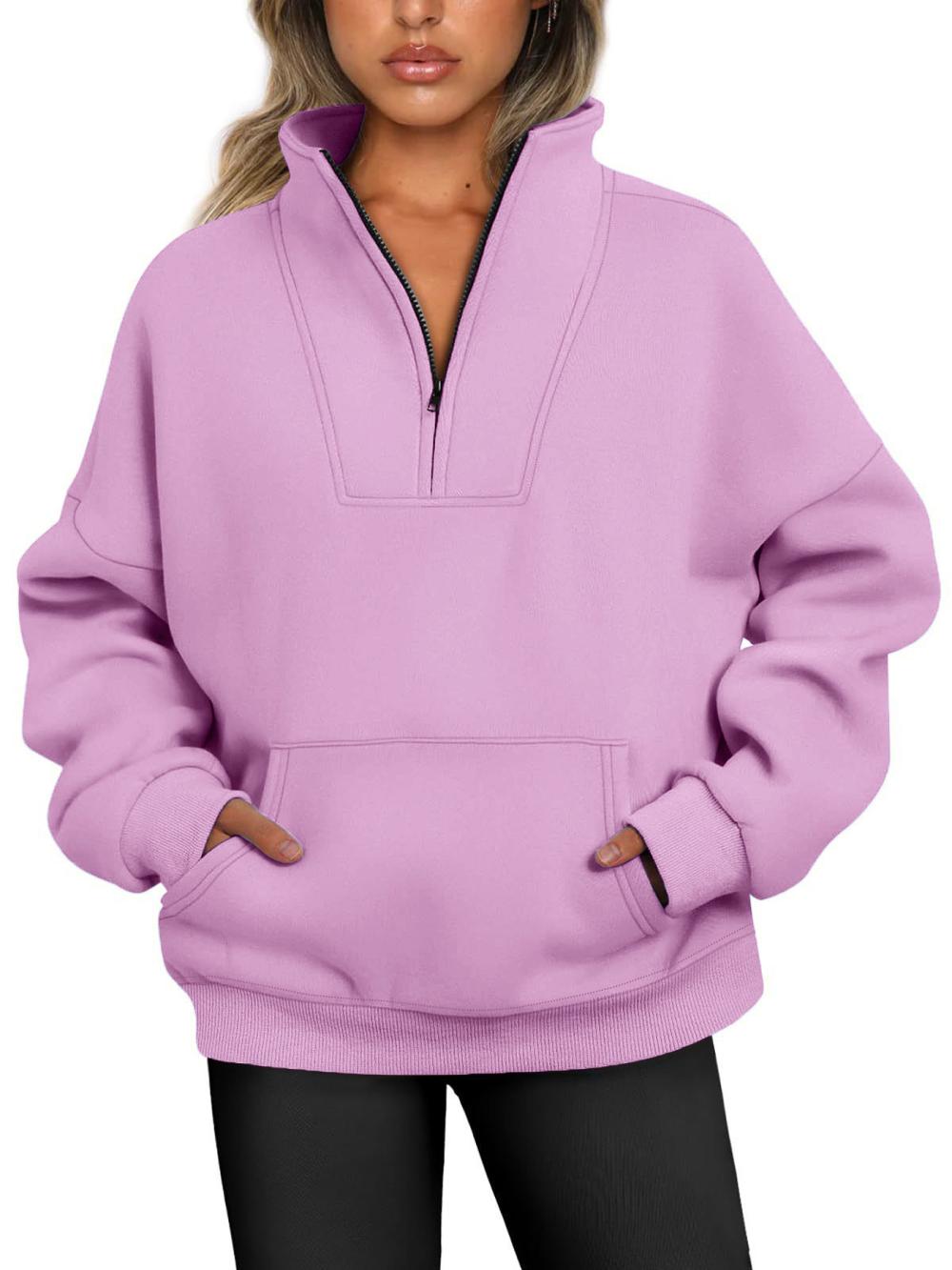 Long Sleeve Half Zip Jumper With Rib  |  Womens Long Sleeve Tops Long Sleeve Tops Long Sleeve Tops