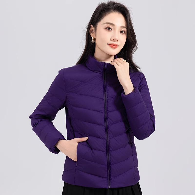 Long Sleeve Lightweight Quilted Puffer  |  Womens Puffers Outerwear Puffers