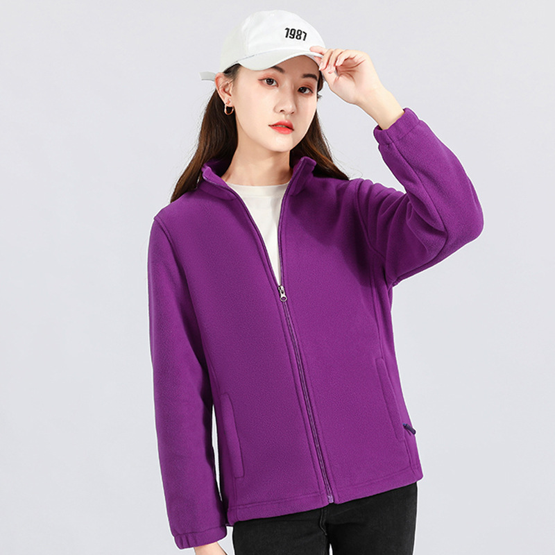 Long Sleeve Microfleece Zip Jacket  |  Womens Jackets Jackets Jackets