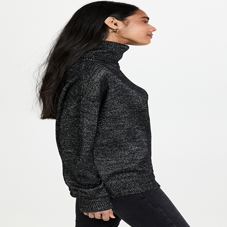 Long Sleeve Mixed Yarn Jumper  |  Womens Jumpers Jumpers Jumpers