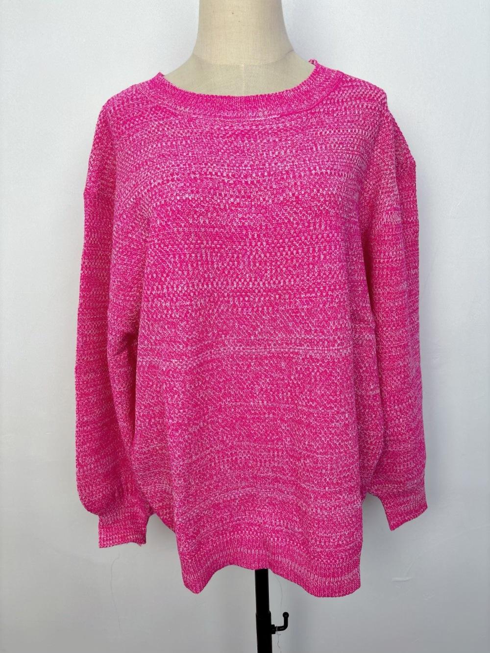 Long Sleeve Nep Yarn Jumper  |  Womens Jumpers Jumpers Jumpers